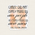 3" Vinyl Waterproof Fulton Sheen Sticker