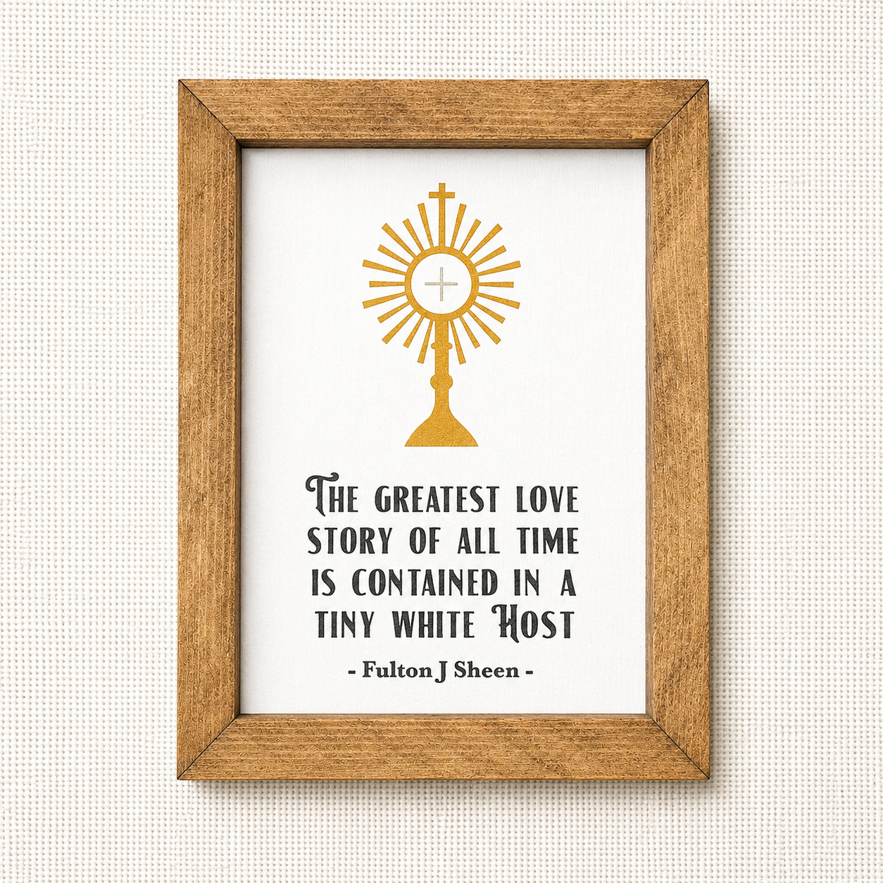 The Greatest Love Plaque