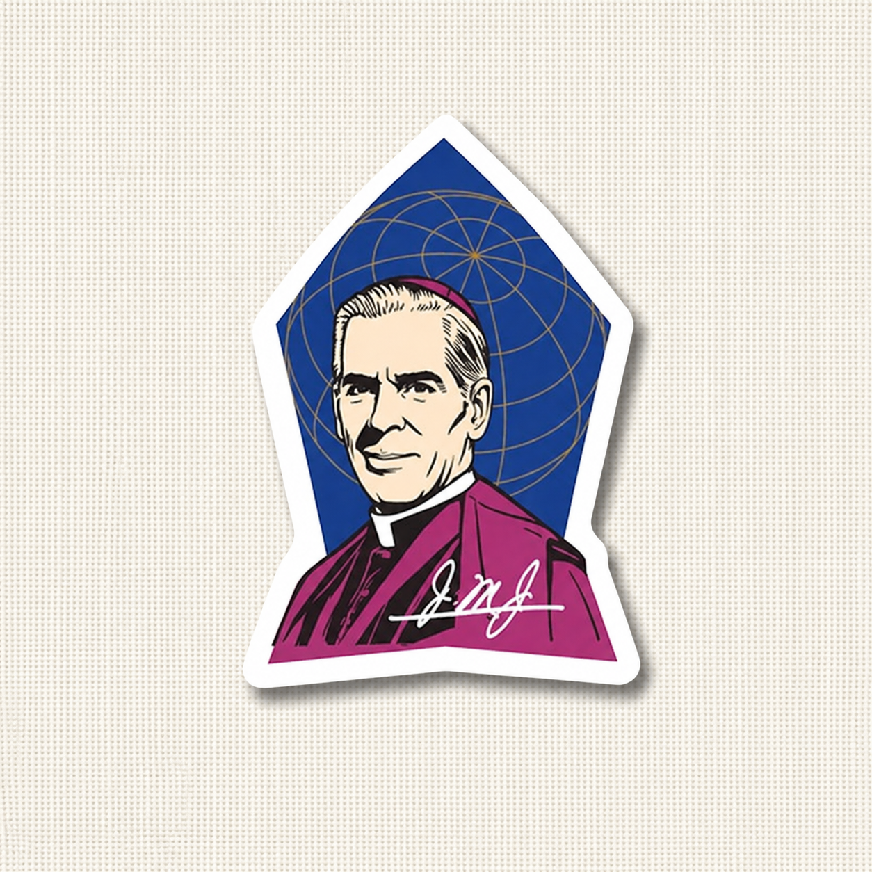 Official Beatification Sheen Sticker
