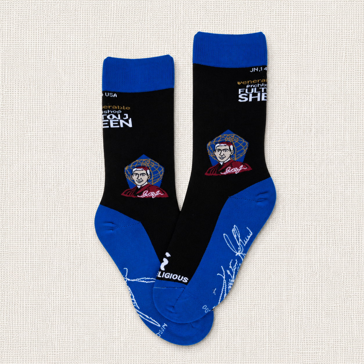 Official Beatification Sheen Socks