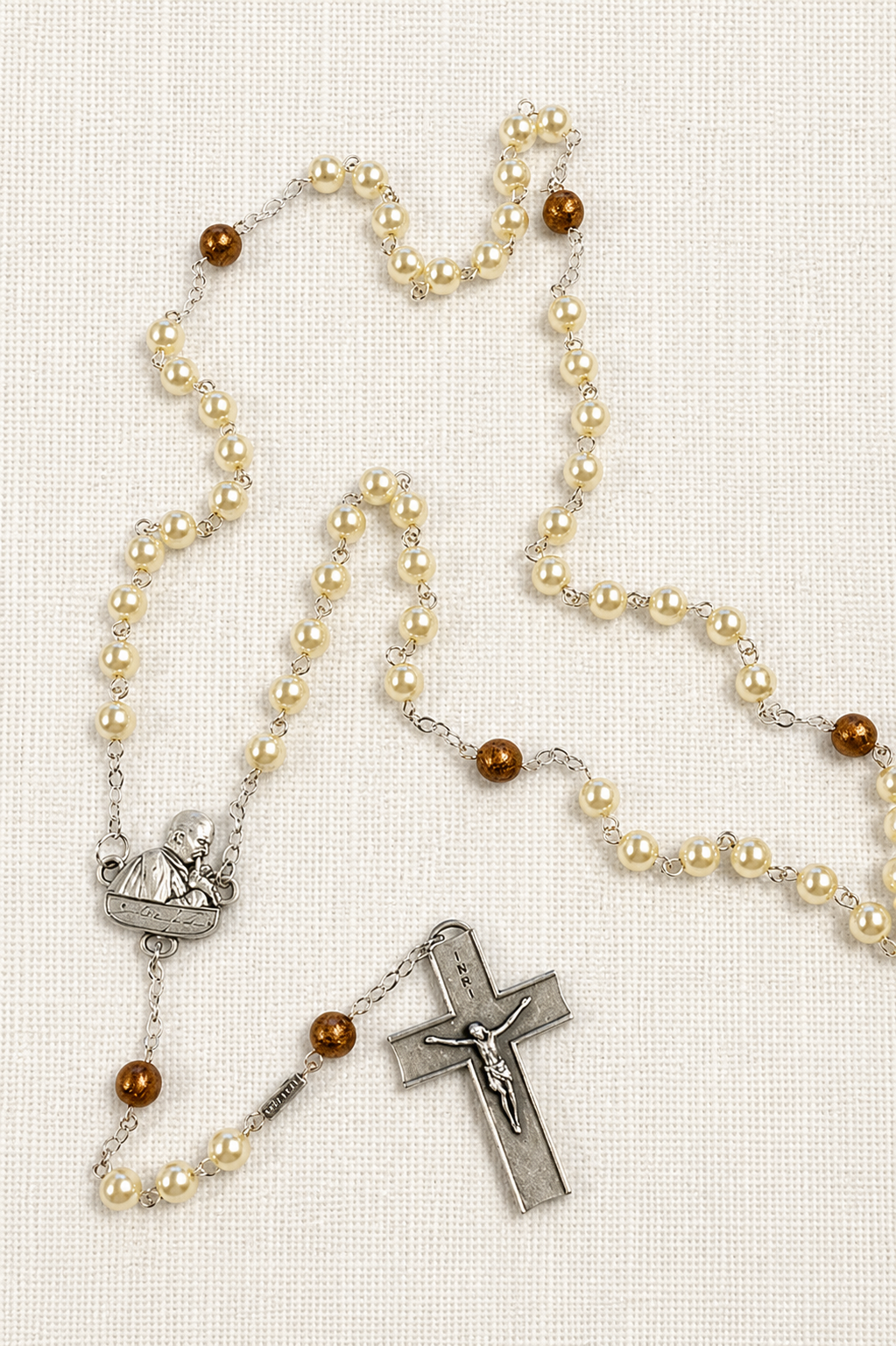 6mm pearl rosary- P101R